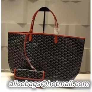 Discount Goyard Saint Louis Tote Bag GM 2376 Black And Orange