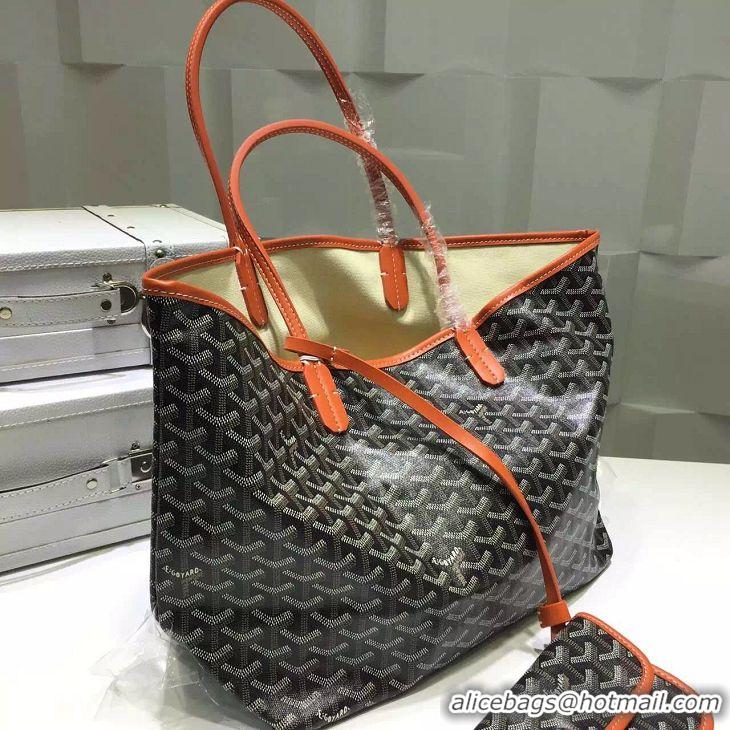 Discount Goyard Saint Louis Tote Bag GM 2376 Black And Orange