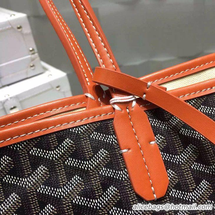 Discount Goyard Saint Louis Tote Bag GM 2376 Black And Orange