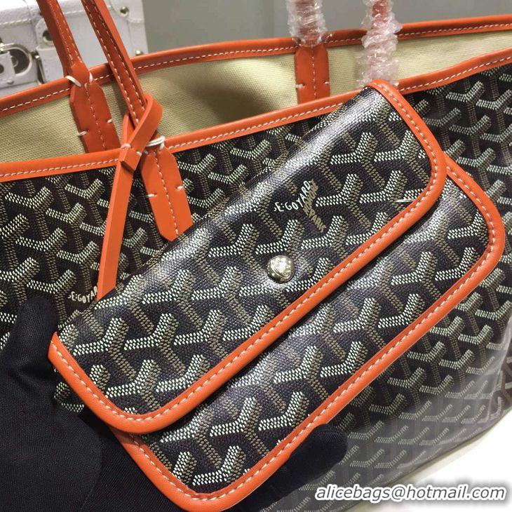 Discount Goyard Saint Louis Tote Bag GM 2376 Black And Orange