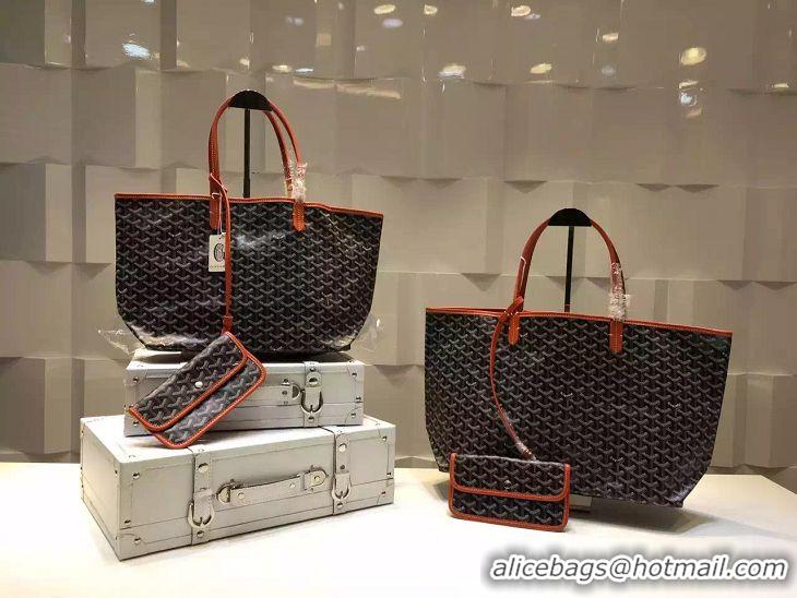 Discount Goyard Saint Louis Tote Bag GM 2376 Black And Orange