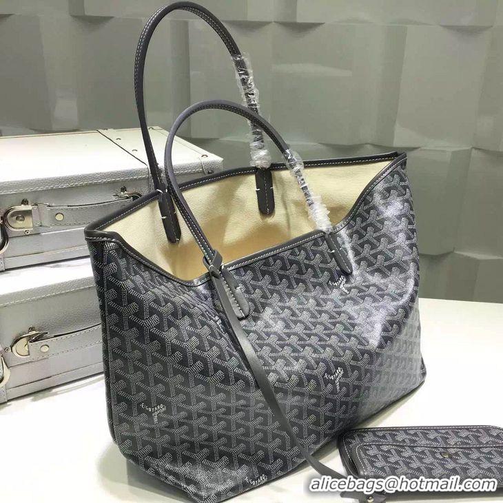 Modern Design Goyard Saint Louis Tote Bag GM 2376 Dark Grey