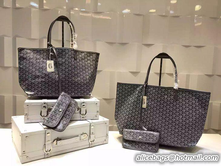 Modern Design Goyard Saint Louis Tote Bag GM 2376 Dark Grey