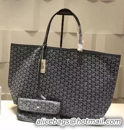 Modern Design Goyard Saint Louis Tote Bag GM 2376 Dark Grey