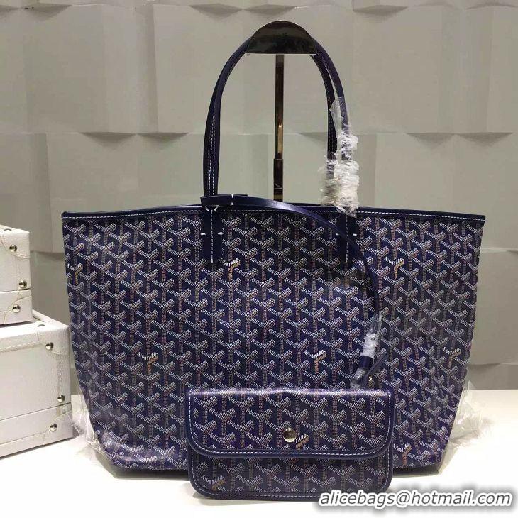 Grade Product Goyard Saint Louis Tote Bag PM 2376 Navy Blue