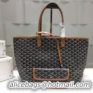 Top Design Goyard Saint Louis Tote Bag PM 2376 Black And Tan