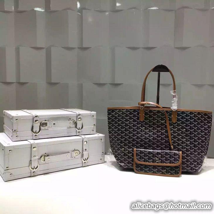 Top Design Goyard Saint Louis Tote Bag PM 2376 Black And Tan