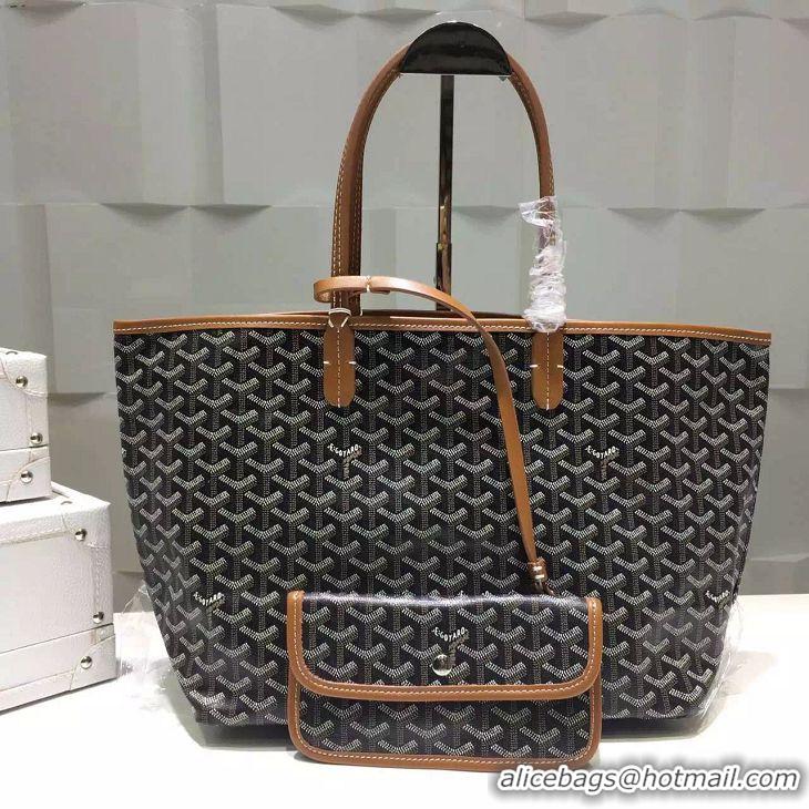 Top Design Goyard Saint Louis Tote Bag PM 2376 Black And Tan