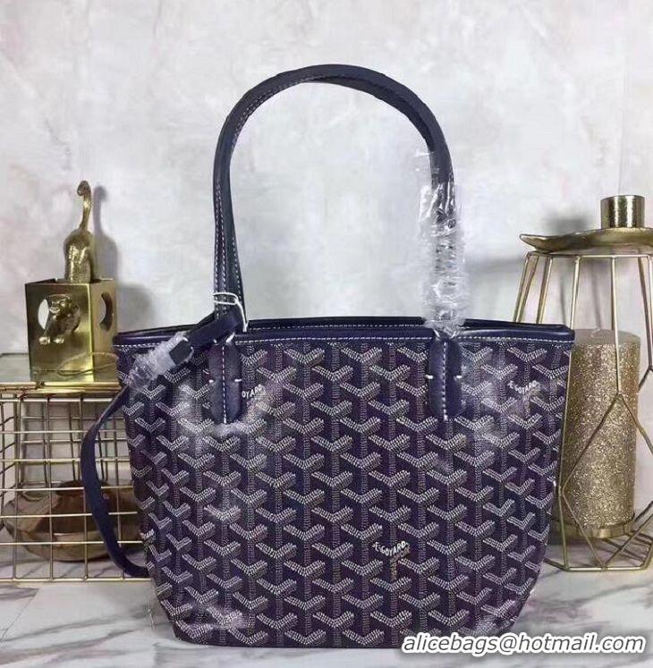 Cheapest Goyard St Louis Tote Bag Mini 2376 Navy Blue