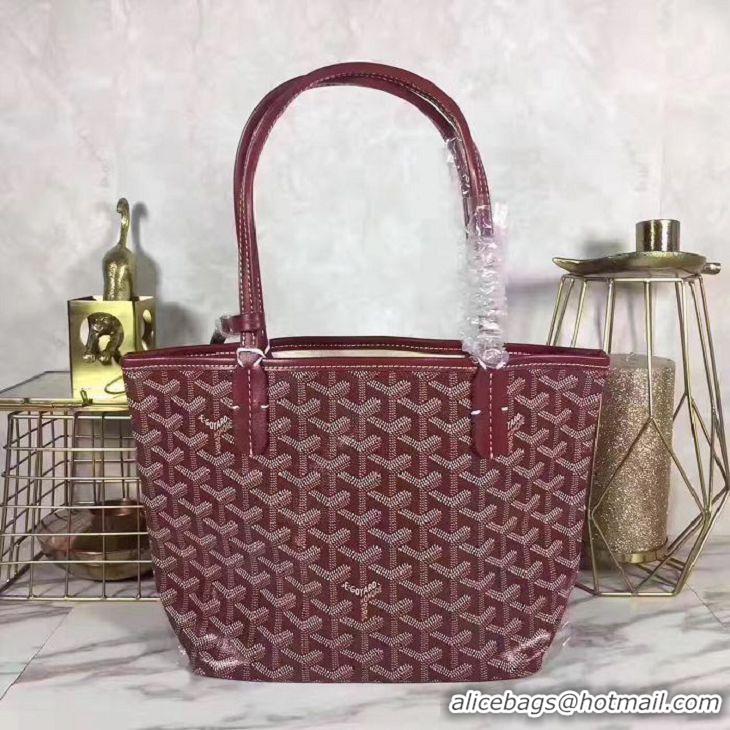 Imitation Classic Goyard St Louis Tote Bag Mini 2376 Bungundy