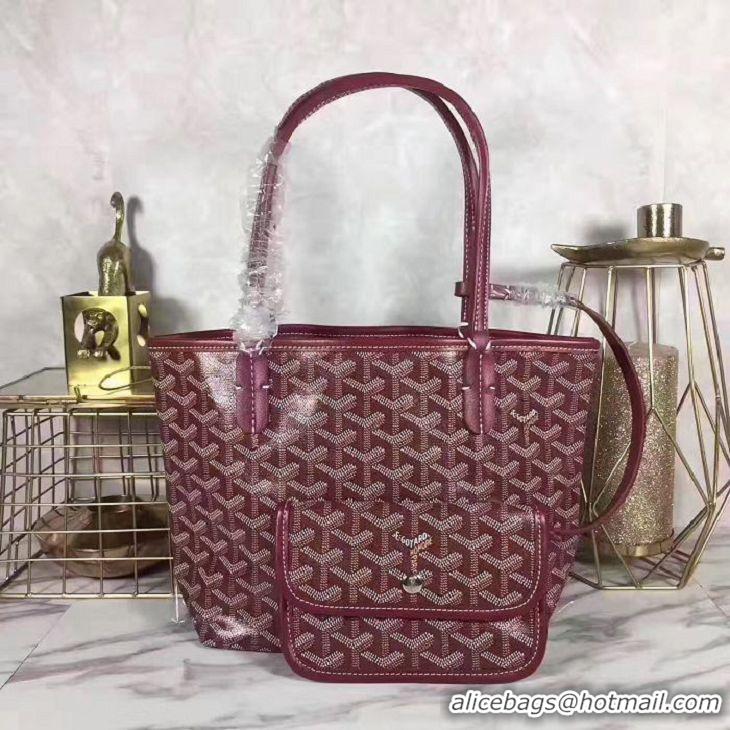 Imitation Classic Goyard St Louis Tote Bag Mini 2376 Bungundy