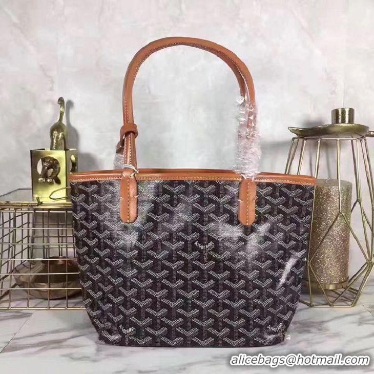 Shop Discount Goyard St Louis Tote Bag Mini 2376 Black And Tan