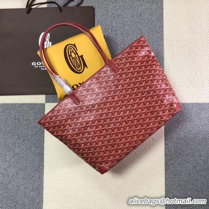 Hot Sale Goyard Artois Original Zipper Bag GM 00319 Red