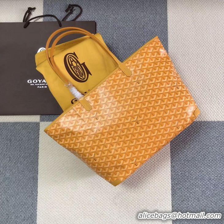 Discount Goyard Artois Original Zipper Bag GM 00319 Yellow