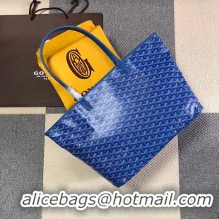 Modern Goyard Artois Original Zipper Bag GM 00319 Light Blue