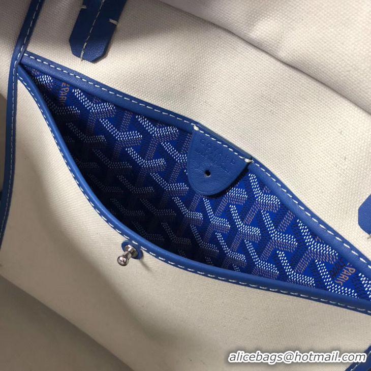 Modern Goyard Artois Original Zipper Bag GM 00319 Light Blue