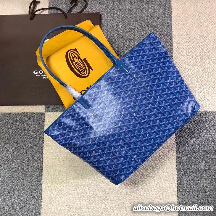 Modern Goyard Artois Original Zipper Bag GM 00319 Light Blue