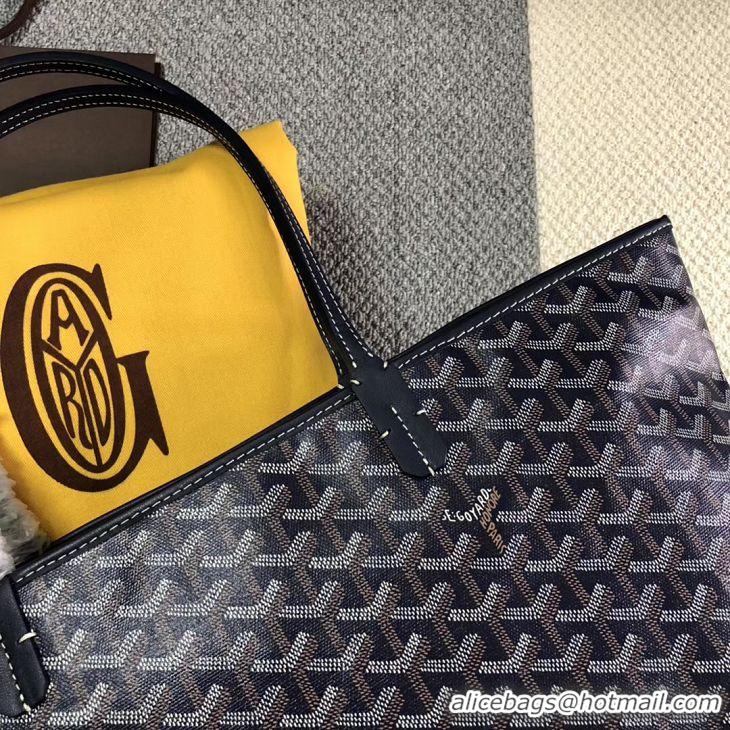 Hot Style Goyard Artois Original Zipper Bag GM 00319 Navy Blue