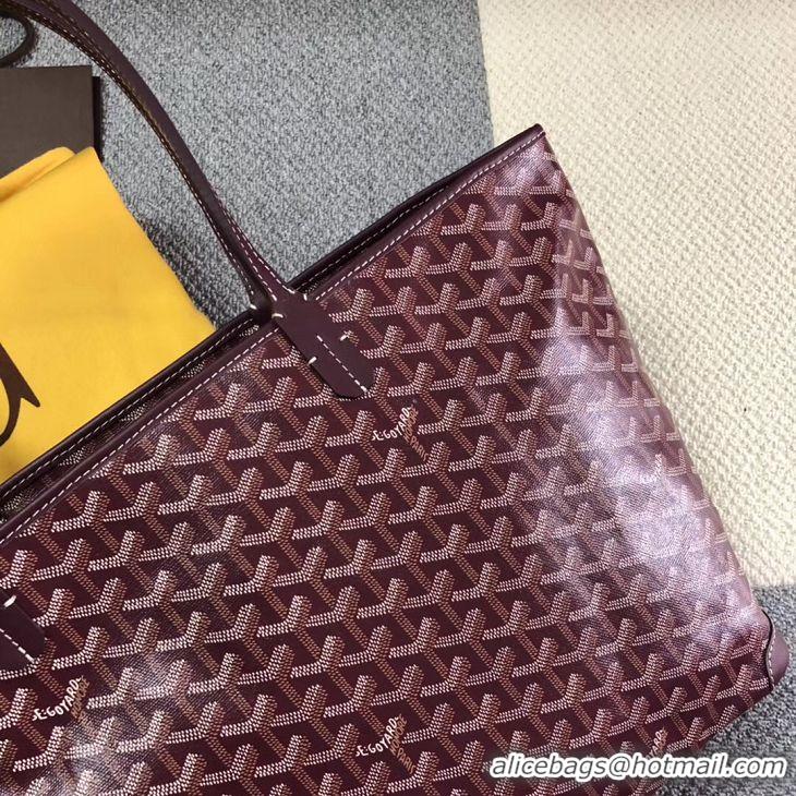 Sophisticated Goyard Artois Original Zipper Bag GM 00319 Bungundy