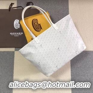 Refined Goyard Artois Original Zipper Bag GM 00319 White