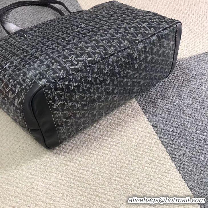 Perfect Goyard Artois Original Zipper Bag GM 00319 Dark Grey