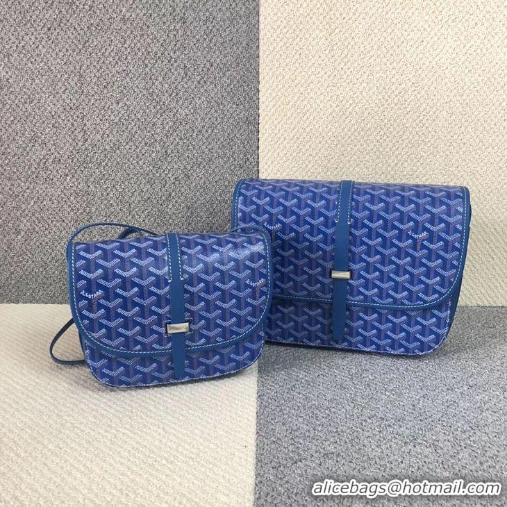 Duplicate Goyard New Original Messenger Bag PM 8962 Light Blue