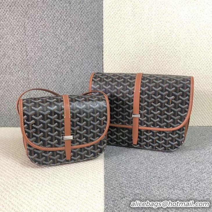 Spot Goyard New Original Messenger Bag PM 8962 Black And Tan