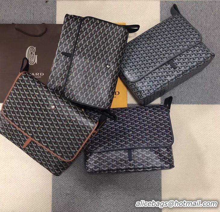 Well Crafted Goyard Original Large Book Bag Messenger Bag 8961 Dark Grey