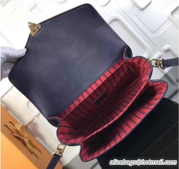 Good Looking Louis vuitton original mongram empreinte POCHETTE METIS M43941 Marine Rouge