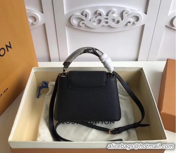 Good Quality Louis vuitton original CAPUCINES MINI N94047 black