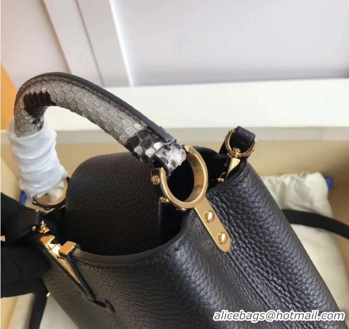 Good Quality Louis vuitton original CAPUCINES MINI N94047 black