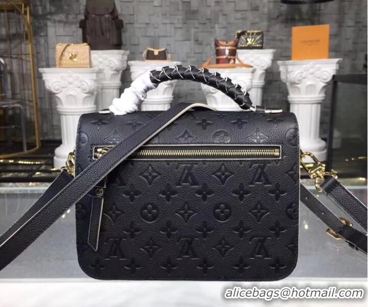 Grade Louis vuitton original mongram empreinte POCHETTE METIS M43942 Noir