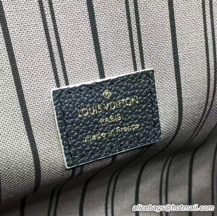 Grade Louis vuitton original mongram empreinte POCHETTE METIS M43942 Noir