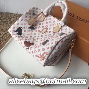 Good Looking Louis Vuitton SPEEDY 30 BANDOULIERE M44401 white