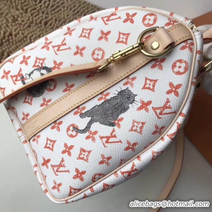 Good Looking Louis Vuitton SPEEDY 30 BANDOULIERE M44401 white