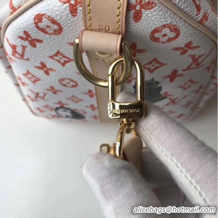 Good Looking Louis Vuitton SPEEDY 30 BANDOULIERE M44401 white