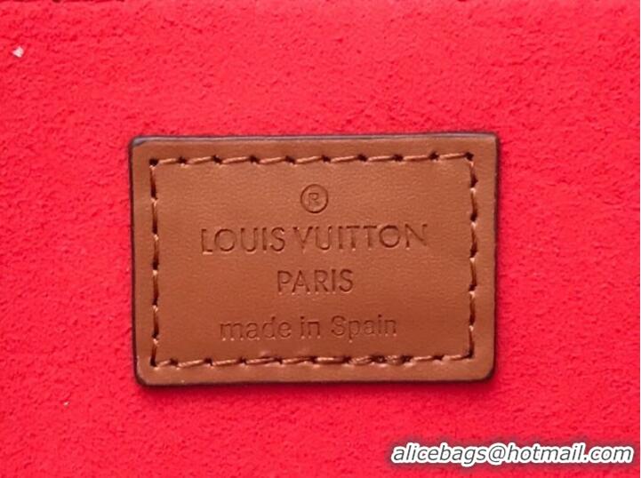 Good Quality Louis Vuitton original SAINT SULPICE PM M44391 Apricot with Red