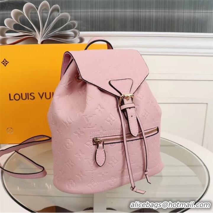 Top Design Louis Vuitton Monogram Empreinte Calf Leather Backpack M43431 pink