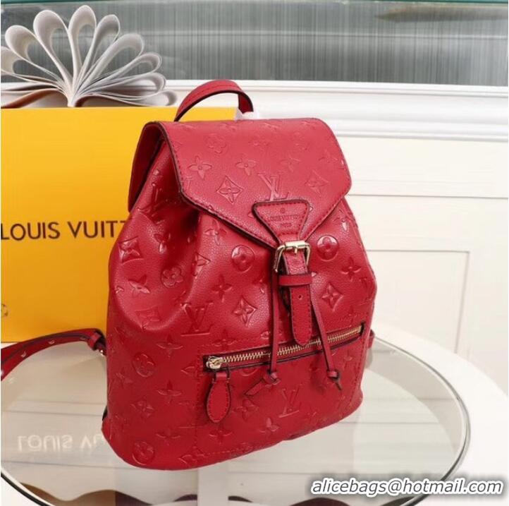 Discount Louis Vuitton Monogram Empreinte Calf Leather Backpack M43431 Red