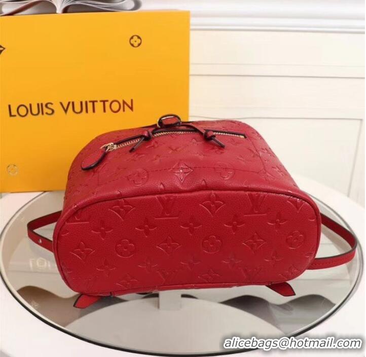 Discount Louis Vuitton Monogram Empreinte Calf Leather Backpack M43431 Red