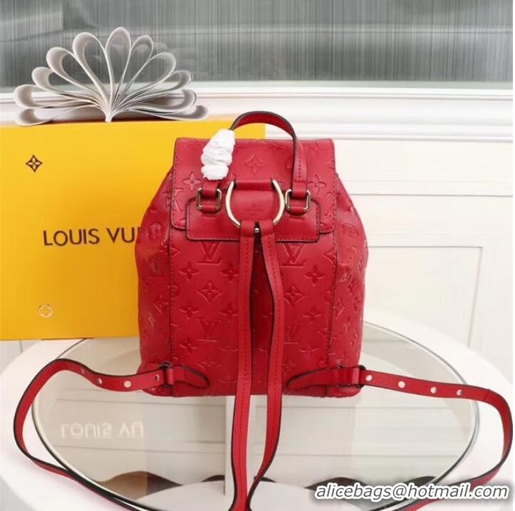 Discount Louis Vuitton Monogram Empreinte Calf Leather Backpack M43431 Red