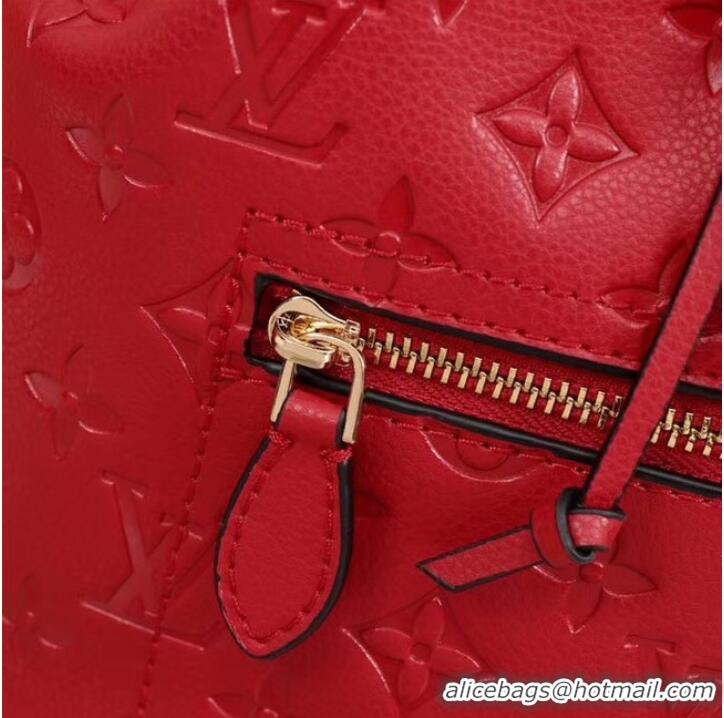 Discount Louis Vuitton Monogram Empreinte Calf Leather Backpack M43431 Red