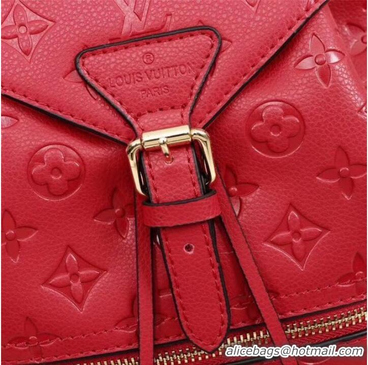 Discount Louis Vuitton Monogram Empreinte Calf Leather Backpack M43431 Red