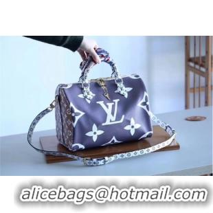 Famous Brand Louis Vuitton Monogram Canvas Speedy 30 M40391 Dark Blue