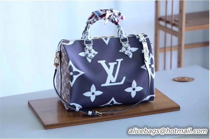 Famous Brand Louis Vuitton Monogram Canvas Speedy 30 M40391 Dark Blue