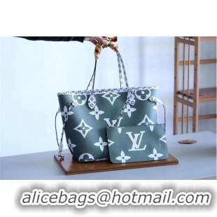 Luxury Discount Louis Vuitton Original Monogram Canvas NEVERFULL M41177 Green