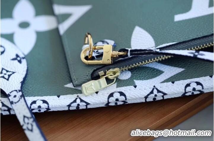 Luxury Discount Louis Vuitton Original Monogram Canvas NEVERFULL M41177 Green