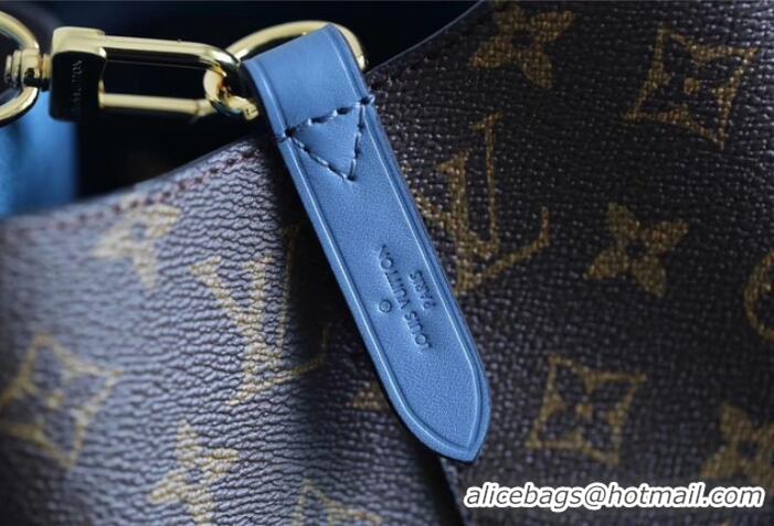 Good Quality Louis Vuitton Monogram Canvas Original NEONOE M43569 blue