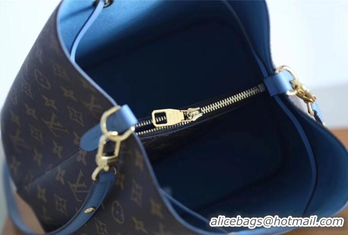 Good Quality Louis Vuitton Monogram Canvas Original NEONOE M43569 blue