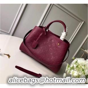 Duplicate Louis vuitton original MONTAIGNE MM M44311 fuchsia